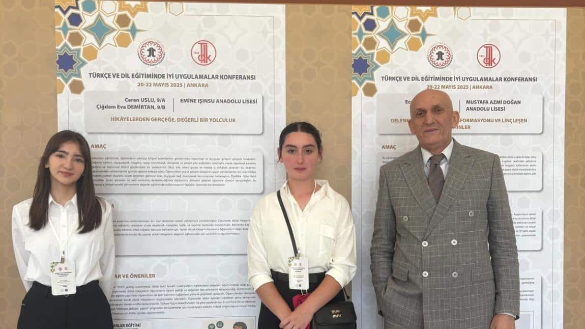 Türkçe ve Dil Eğitiminde İyi Uygulamalar Konferansına katıldık. Türk Dil Kurumunda Poster sunumu yaptık..